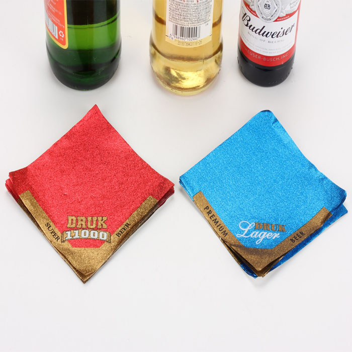 Customized Aluminum Foil Printed Self Adhesive Labels For Beer Bottle