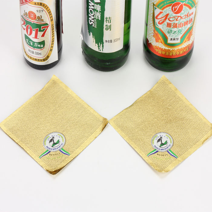 Professional Beer Neck Aluminum Foil Labels Water Proof Self Adhesive