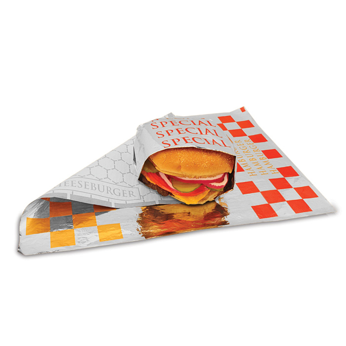 Sandwich Aluminum Foil Paper for takeaway food wrap