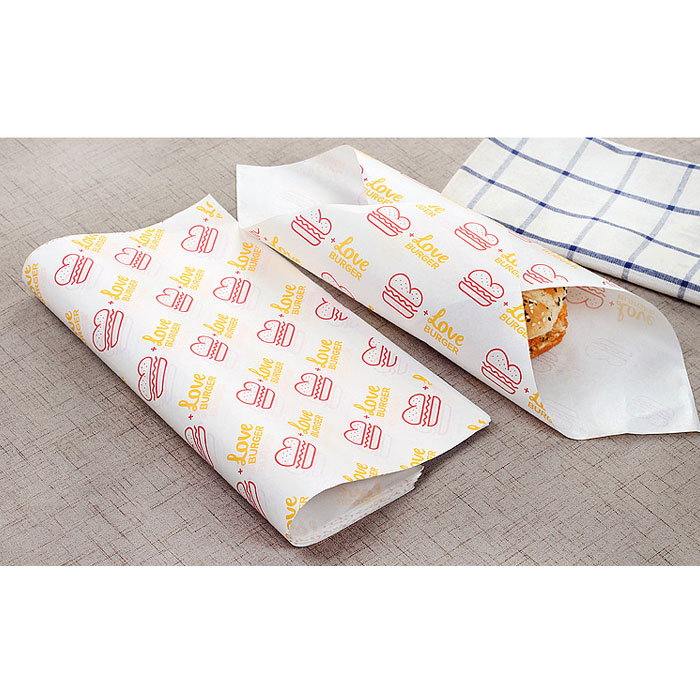 PE Coated Greaseproof Burger Wrapping Paper, Food Packaging Paper