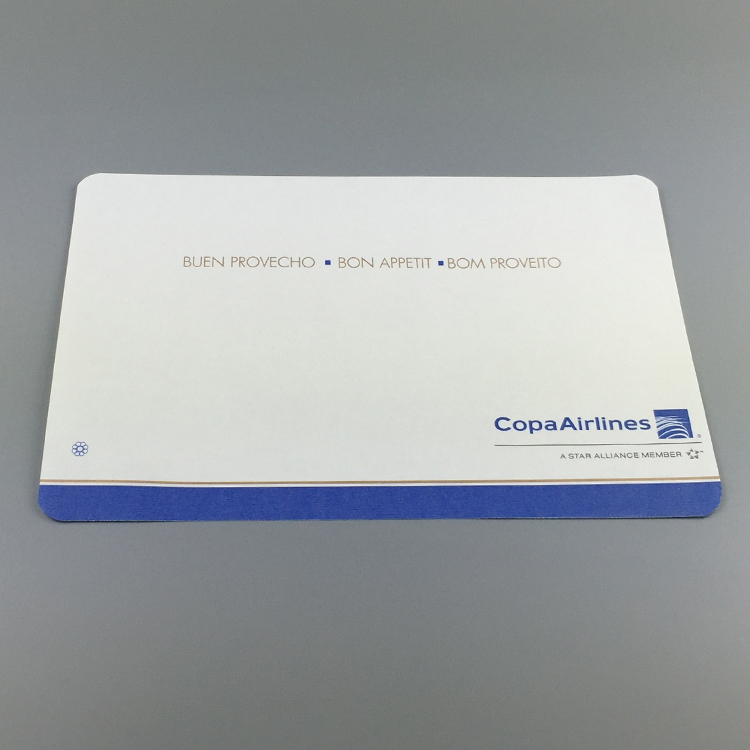 Custom Logo Airline Anti Slip Disposable Paper Tray Mat