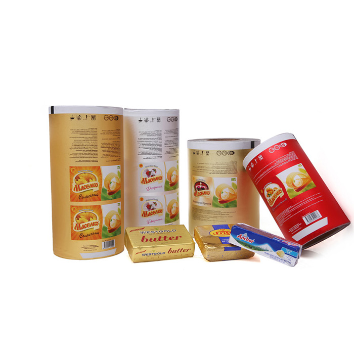 Cheese and Dairy Butter Wrap Foil Flexible Packaging