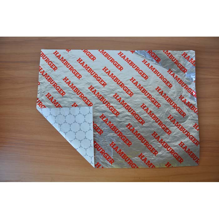 14X14′′ Hamburger  Aluminum Foil Laminated Paper