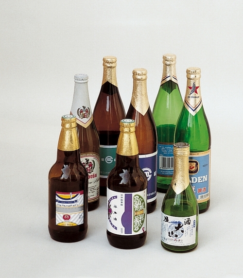 Labels of Paper or Aluminium for Glass Bottles