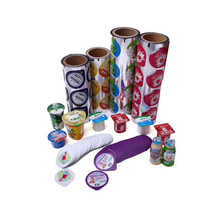 Heat-seal die cut lids and roll foil lids