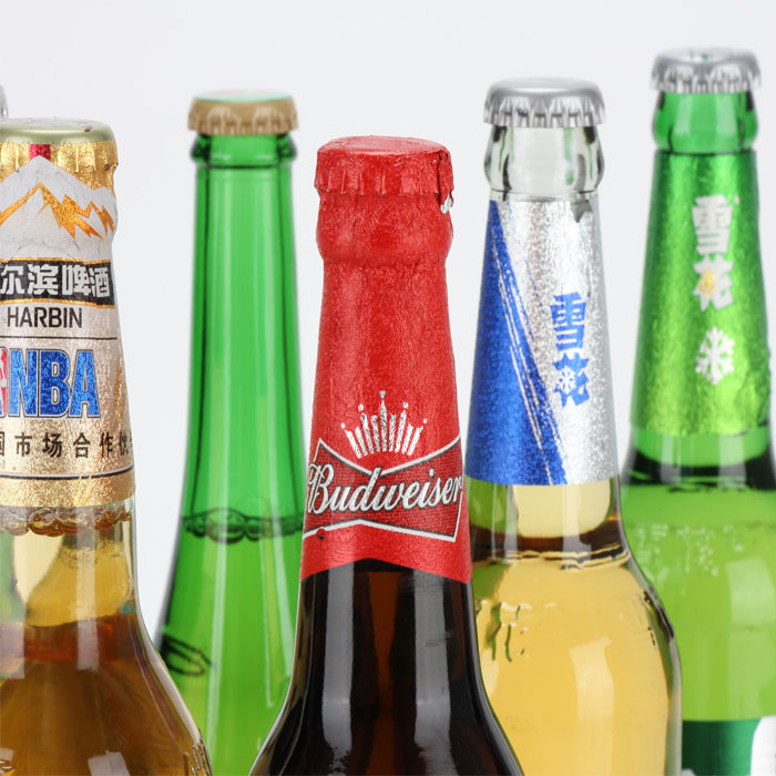 Customized Aluminum Foil Printed Self Adhesive Labels For Beer Bottle