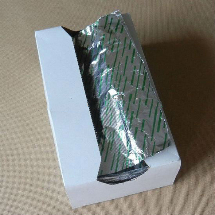 Inflight pop up aluminum foil pre- cut sheet