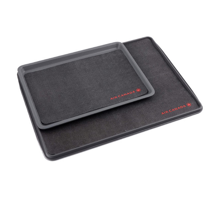 Airline no-slip paper tray mats