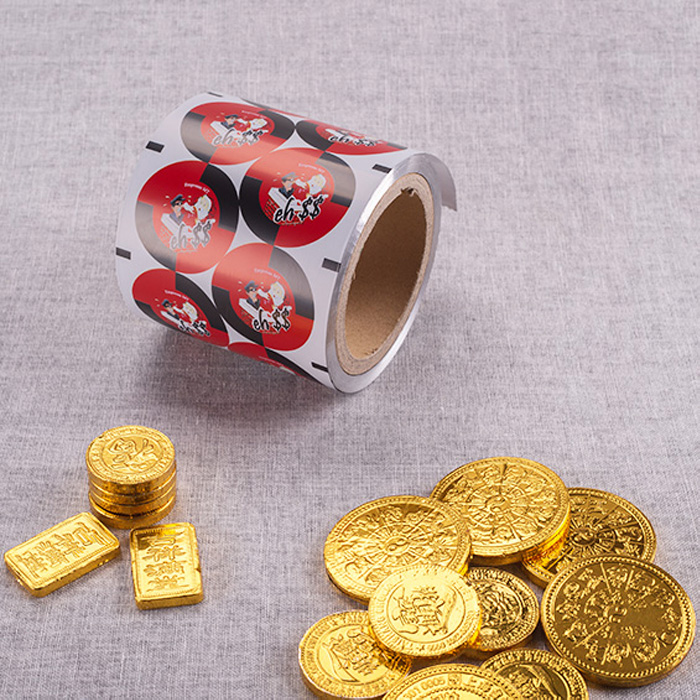 Aluminum foil for gold coin chocolate packaging 