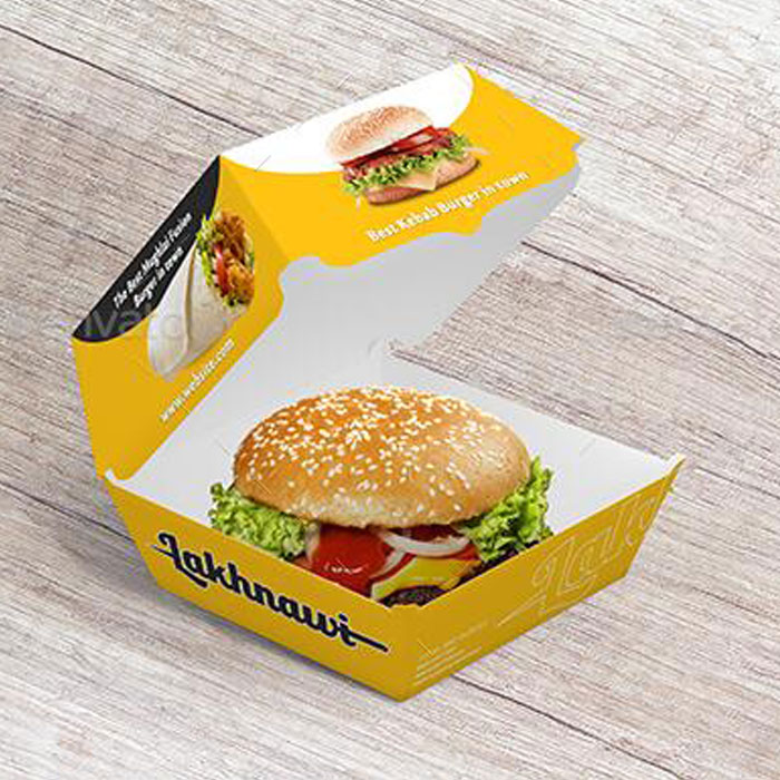 Custom Made Printed Paper Burger Box