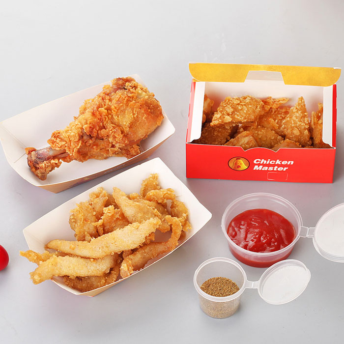 Custom printed paper fried chicken boxes