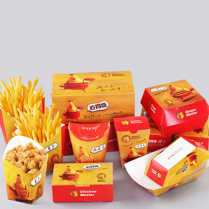 Download Custom printed paper fried chicken boxes