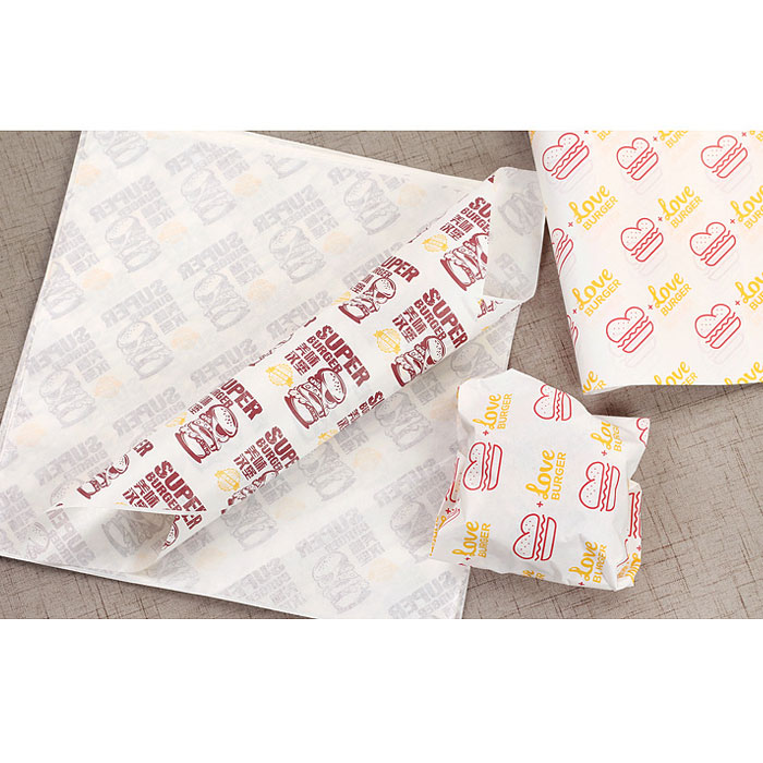 PE Coated Greaseproof Burger Wrapping Paper, Food Packaging Paper