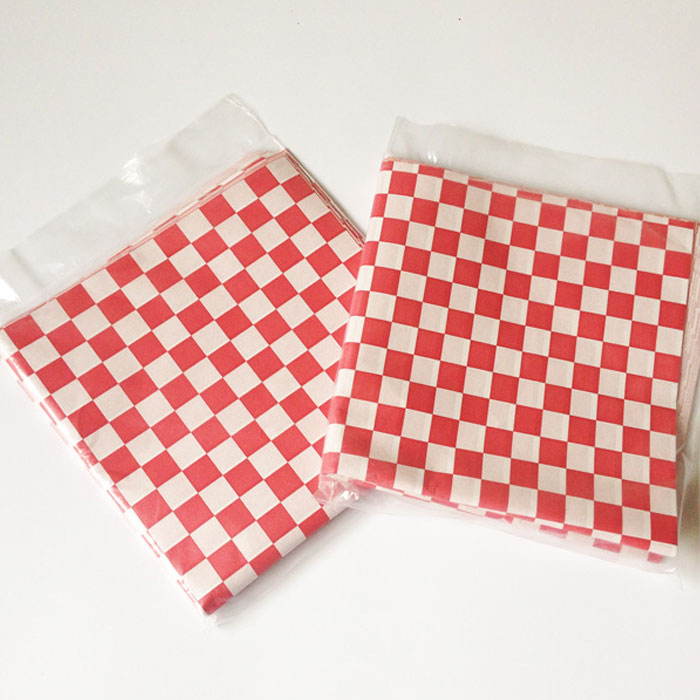 12''x12'' Hamburger Paper Wax Paper Food Disposable Sandwich Packaging Paper