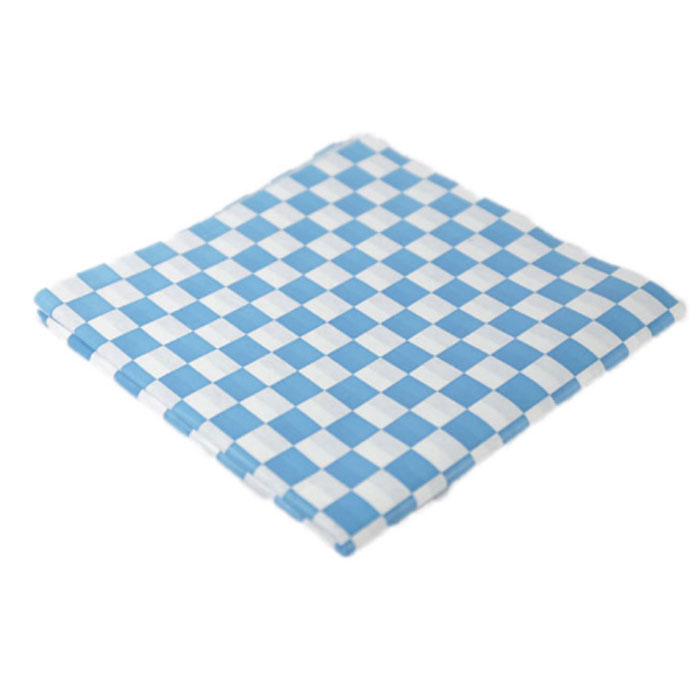 Checkered Wax Liners Checked Food Basket Liners